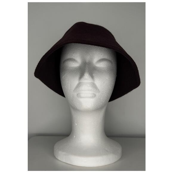 1970s–1980s New York Hat Co Brown Wool Felt Asymmetrical Cloche Hat main image 5